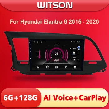 WITSON Радио Мултимедия Безжичен CarPlay AI VOICE За Hyundai Elantra 6 2015 2016 2017 2018 2019 2020 Навигация на Видео
