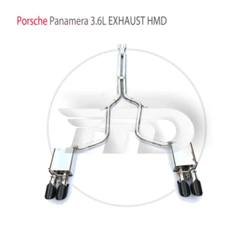 Изпълнението на Изпускателната Система HMD от Неръждаема Стомана Catback за Porsche 970 Panamera 3.6 L Автоматична Промяна на Електронния Клапан