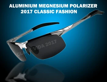 2019 Нова Истинска Разпродажба Gafas De Sol = сребро = Алуминий, Титан, Магнезий бойния Стил Поляризирани Uv400 Uv100% Мъжки Слънчеви очила