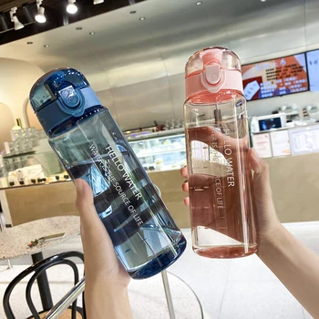 780 мл спортна бутилка за вода, градинска бутилка за вода със сламка, пластмасов преносима анти-падаща чаша, туризъм велосипедна бутилка за вода