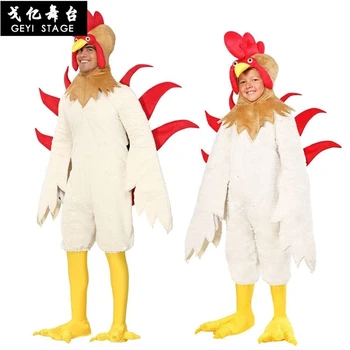 нов костюм за деца, cosplay петел за възрастни, детски костюм на пиле с животни, костюми на животните за Хелоуин, Карнавал, на Маскарадните Костюми за Партита