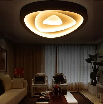 Художествени iron художествен акрилни led тавана лампа, Хол, спалня, кабинет ресторант светлини Офис бизнес осветление на Тавана лампа 110-240 v