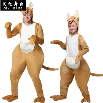 Нов Костюм за Хелоуин За Възрастни и Деца, костюм за cosplay, костюми на австралийския животински кенгуру, костюм за изяви за деца и мъже