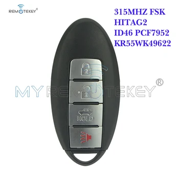 Remtekey Smart key бесключевой вход 3 бутона с паника KR55WK49622 315 Mhz FSK HITAG-2 ID46 PCF7952 за Nissan
