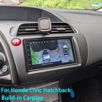 128 GB Вградена Памет Авто Радио Стерео Приемник За Honda Civic Хетчбек 2006-2011 Android 12 Мултимедия GPS Навигация Carplay Главното Устройство
