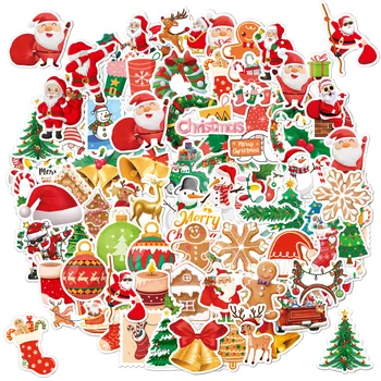 100 Коледни Етикети Ръчно изработени Сметка Албум За Изрезки Декор на Сладки Етикети на Стоки За Бродерия Канцеларски стоки потребителски етикети холни етикети