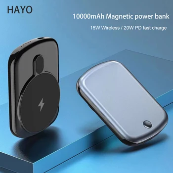 10000 ма Магнитен Банка хранене PD 20 W 15 W, Безжична Зареждане за iPhone 13 12 Mini 13 12 Pro Max Външно Зарядно Устройство за Преносим