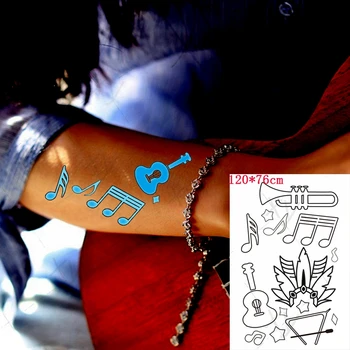 Стикери с Татуировки, Светещи Временно Фалшиви Татуировки за Момичета, Светещ Паста на Лицето, Ръката, Крака и за Деца, Боди Арт, Стикер с една Звезда