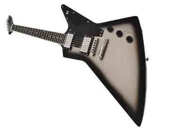 Висок клас класически електрическа китара във формата на гъска silver разрушаване могат да бъдат конфигурирани по поръчка безплатна доставка
