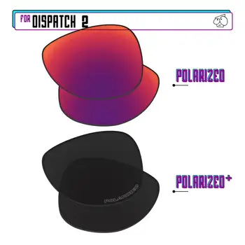 Сменяеми поляризирани лещи EZReplace за слънчеви очила Oakley Dispatch 2 - Black-P Плюс-Midnight P