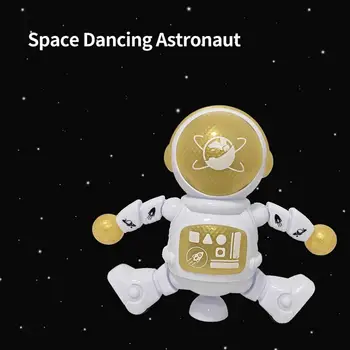 Забавна Детска Играчка, Ярък Космически Робот С Подсветка Електронен Космически Танц На Робота Ранно Образование