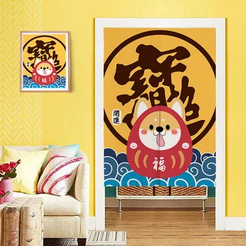 Японски Щастлив Котка Врата Завесата Спалня Преграда Завеса Фън Шуй Украса Завеса Японски Завеса Норен