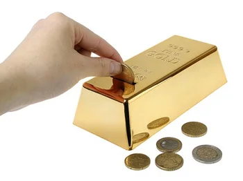1бр 999,9 Златни Кюлчета Бар Прасенце Тухла Монета Спестовна Банка Паричен Кутия