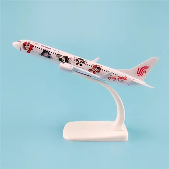 16 см Сплав на Метални Air China Fuwa Щастливата Кукла Airlines Модел Самолет Boeing B737 800 Airways Модел самолет Режим на Самолет
