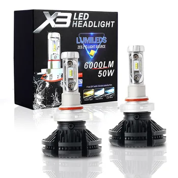 Автомобилни led светлини Xi17-X3 H4 H7 H11 автомобилни фарове - това е универсален led източник на светлина, изработени от чипове zes, може да подаде точков светлина 6000 До