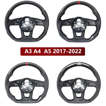 Подгонянный За Audi A3 A4 A5 B9 2012-2022 Въглеродни волан Смяна на Влакна за Спортен Волан