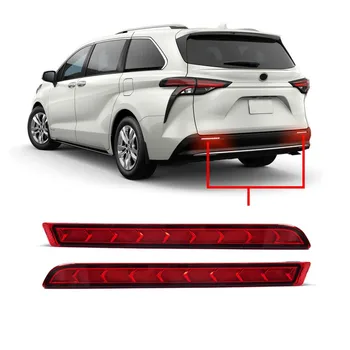 Led стоп-сигнали Калъф за Toyota Sienna 2021 +, Сканиращ Нощен Бой Светлини DRL + ефекта на светлинни Стоп-сигнал + Сияние Мигачи