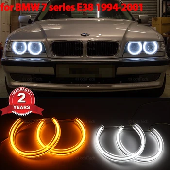 Форма на Подкова LED Ангелски Очи Halo Околовръстен Фар За BMW 7 series E38 1994-2001 728i 728iL 730i 730iL 735i 735il 740i 740il