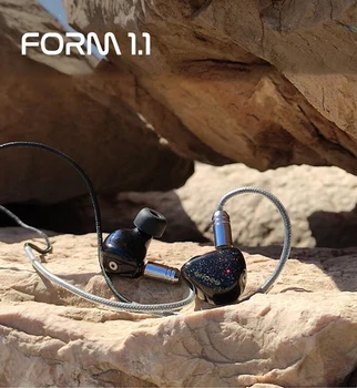 Shozy Form 1.1 Хибридна Технология HIFI Слушалки с Кабел, намаляване на шума, Музиката е Стерео Слушалки, Втулки Монитори Слушалки Сменяем Кабел