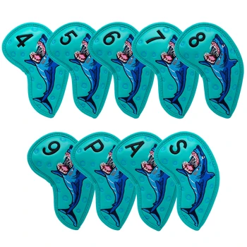 Акула Дизайн на Голф Железни Шапки Железни Шапки със Син Цвят 4-9 ASP 9 бр.