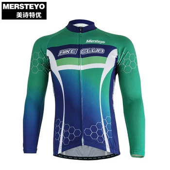MERSTEYO Pro Мъжка Велосипедна фланелка С Дълъг Ръкав Командване Велосипедна облекло Зелен Син Мъжки Топ За езда МТБ Облекло Ropa Ciclismo Ризи, Сака