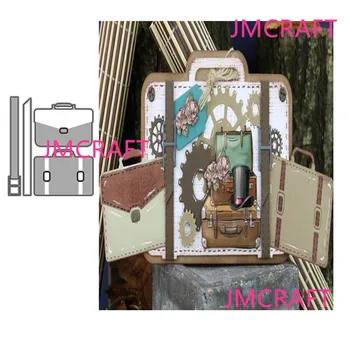 JMCRAFT 2021 Чанта И Кутия с Метални Режещи Удари САМ Албум за Изрезки от Ръчно изработени Хартиена Занаят Метална Стоманена Шаблон Умира