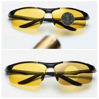 Поляризирани Фотохромичните Слънчеви Очила за Нощно Виждане За Шофиране Очила Без Рамки за риболов в открито спортни Слънчеви Очила за Мъже