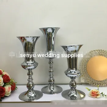 Доставчик на продажбите случай цветен дизайн на едро сватбени метални стойки за цветя senyu0321
