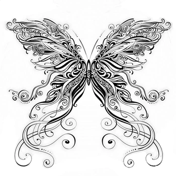 2021 Нов дантелен модел на Пеперуда Прозрачни Печати Печат DIY Занаяти Картичка за Коледа, Хелоуин, БЕЗ метални режещи удари Scrapbooking