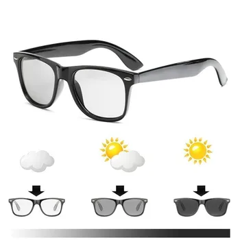 2018-нови Мъжки Фотохромичните слънчеви очила За шофиране, Мъжки Поляризирани слънчеви очила-Хамелеон, квадратни слънчеви очила