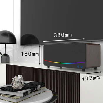 Субуфер за домашно кино, Bluetooth-високоговорител с RGB Подсветка, Съраунд звук, Hi-FI, мощен телевизор, Компютър, и високоговорител за отдих
