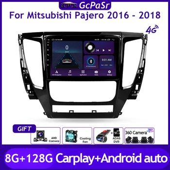 Auto Автомобилното Радио Видео Авторадио Мултимедиен Плеър За Mitsubishi Pajero Sport 3 2016-2018 Android 11 GPS Навигация Carplay IPS