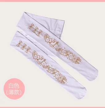 Японски JK колеж сладък стил лолита чорапи и комплекти ретро дантели печат cosplay чорапи kawai момиче готик лолита чорапи