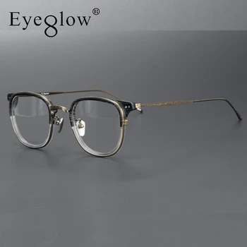 2020 Рамки За Очила, Титанов Очила по Рецепта, Дамски Рамки за Очила от Късогледство, мъжки Реколта Японски Дизайнерски Маркови Очила