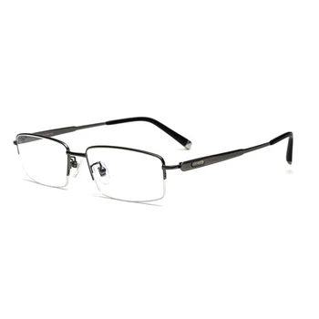 ширина-140 Точки мъжки от чист титан рамки от Очила за четене ультралегкие бизнес полуободковые оптични очила за късогледство рамки за очила