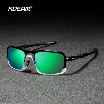 KDEAM Дропшиппинг Квадратни Поляризирани Слънчеви Очила TR90 UV400 Висококачествени Нюанси Слънчеви Очила Стръмни пътни Нечупливи Gafas