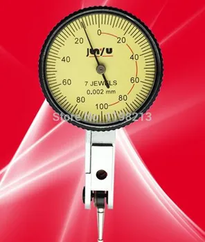 0-0,2 Мм 0,002 мм Циферблат Тест Индикаторът с Червен Скъпоценния Камък Циферблат Led Индикатор Инструмент Измервателен Уред