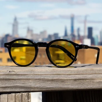 Слънчеви Очила Vingtage мъжки висококачествени дизайнерски маркови ацетатные очила с UV400 за шофиране на открито дамски модни СЛЪНЧЕВИ ОЧИЛА