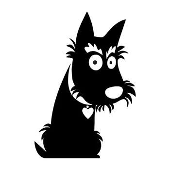 Чудесна Шотландската Куче Автомобилни Стикери Самоличността На Светлоотразителни Стикери За Полагане На Бижута