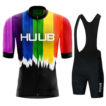 HUUB-Комплект от Джърси за Колоезденето 2021, Мъжки Летни Дрехи за планински Състезания с Къс Ръкав, Велосипедна Форма за Езда на открито