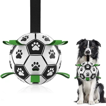 Куче Футболна Играчка е Чудесна Лапа Надуваеми Играчки за Кученце Големи Кучета Открит Тренировъчен Интерактивен домашен Любимец Ухапване от Дъвченето на Топката с Надуваеми
