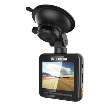 4K Dash Cam 2-инчов Видеорекордер За управление на автомобил Записващо устройство за Нощно Виждане WDR Вграден GPS, Wi-Fi G-Сензор за Откриване на Движение