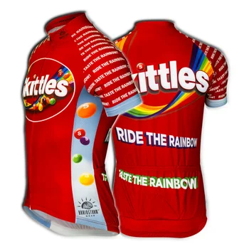 Нова велосипедна майк червен цвят, за мъже С Къс ръкав Дишаща велосипедна облекло отборните спортове на открито Облекло за Планински велосипед ropa Ciclismo