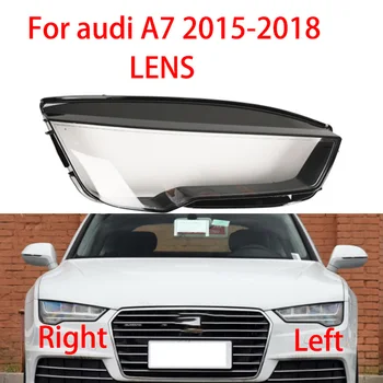 За Audi A7 2015-2018 Фарове Лампиони Прозрачни Фарове Лампа Корпус Фарове Прозрачни Лещи Лампа От Плексиглас LED Херния