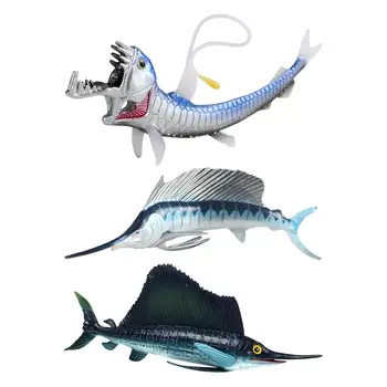 Колекция от Играчки с Модели на Морски Животни, Набор от Игри, Фигурки на Риби, Подаръци за Партита за Момичета
