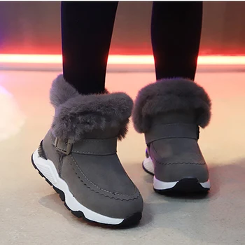 Детски Зимни обувки 2020 г., Обувки за момичета, детски Зимни Обувки, Топли нескользящие Обувки на дебелите меху