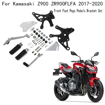 Мотоциклетни на Крак Педала на стъпенките Педала на Предните Крака на Педала Скоба Комплект За Kawasaki Z900 ZR900FLFA 2017-2020