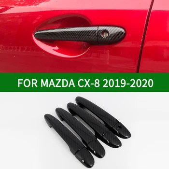За 2019-2020 Mazda CX-8 лъскавите модели, изработени от въглеродни влакна, Облицовка На Странични Дръжки на Вратите, Лайсни
