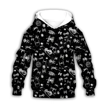Космически кораб Ракета произведение 3d качулки с принтом семеен костюм риза Пуловер с цип Детски Костюм Hoody Спортен Костюм/Панталон 01